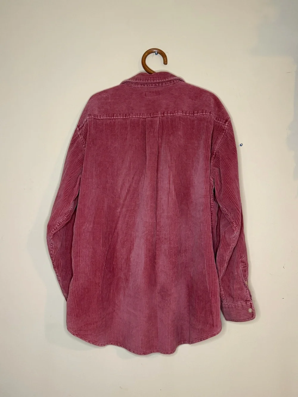 J. Crew Men’s Corduroy Shirt Jacket in Faded Berry Pink